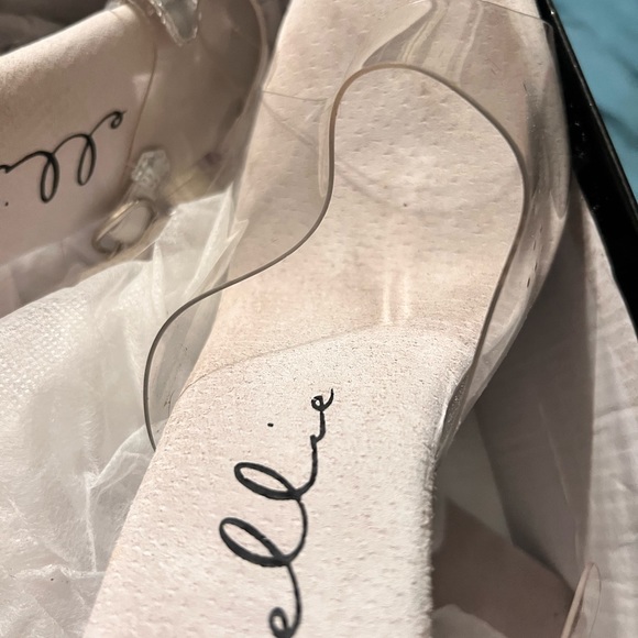 Clear Stiletto Heel by Ellie SiZe 10 New 5 inch Heel - Picture 3 of 5